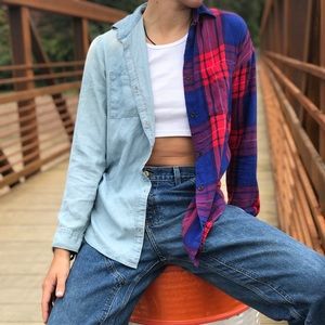 Flannel Denim Shirt